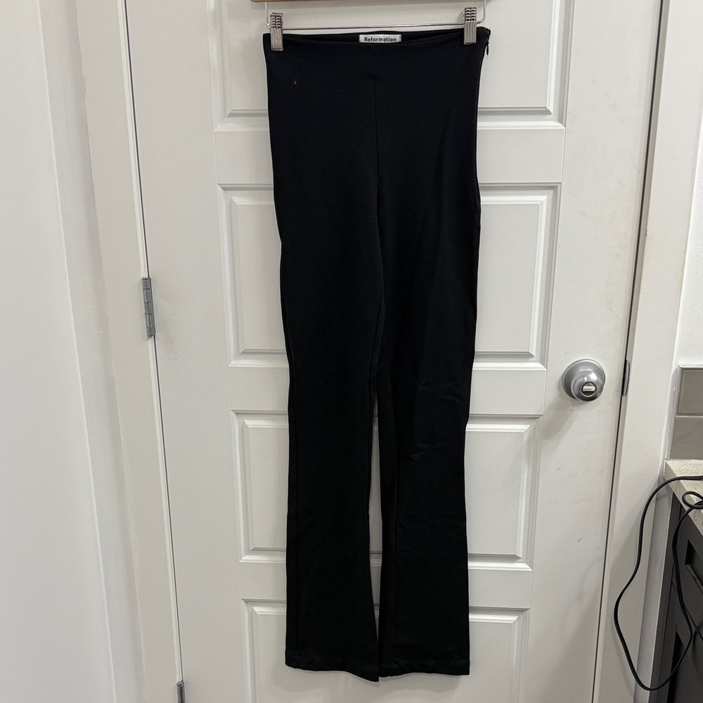 Reformation Black Flare Leggings Size XS